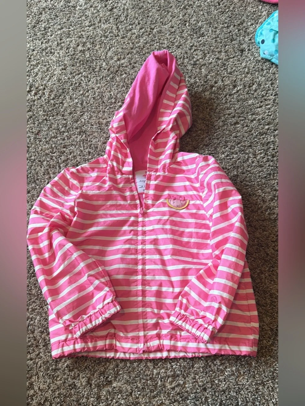 Gymboree Pink and White Striped Kids Jacket 2t/3t